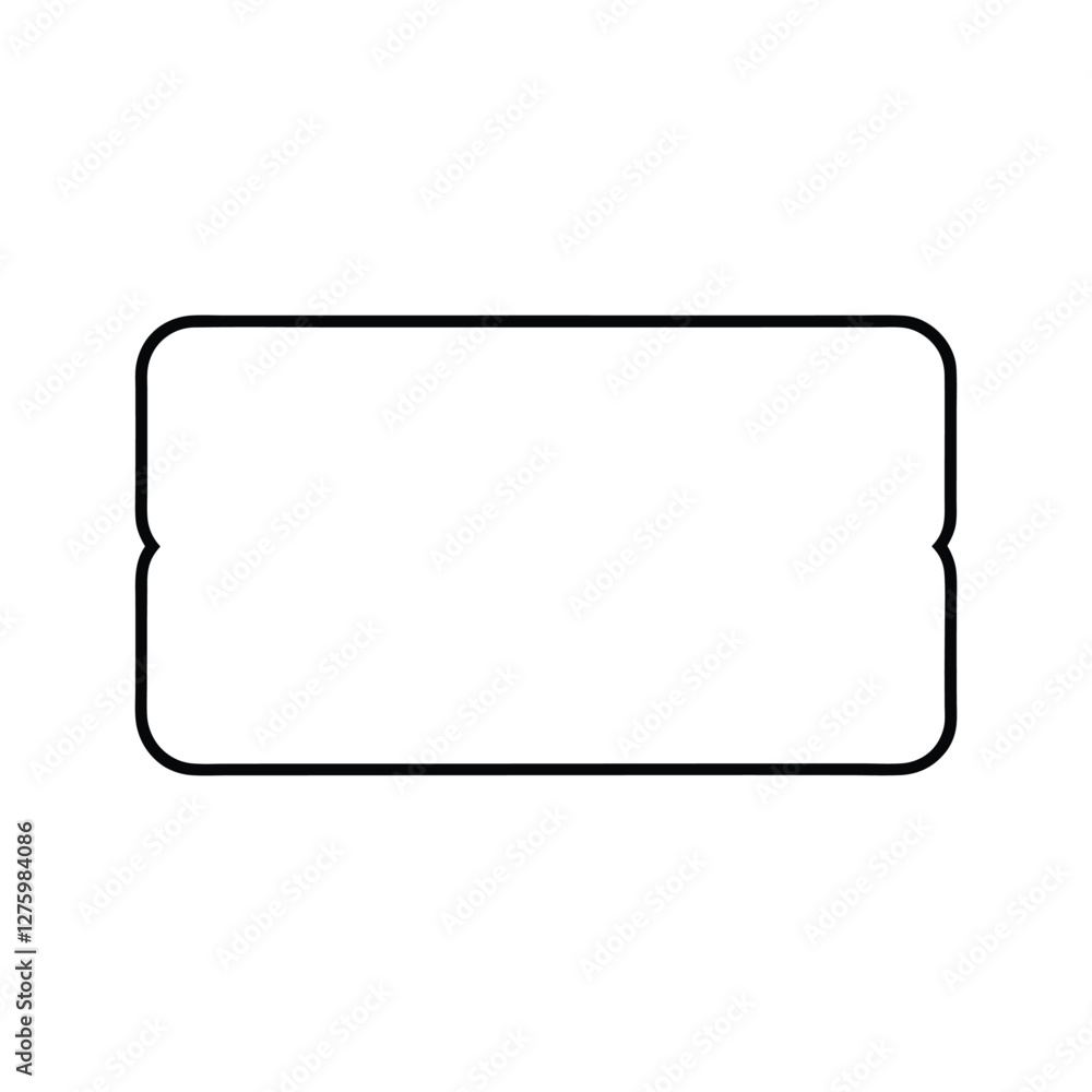 Blank Rectangular Outline Template Design, Border, Frame, Shape, Simple Blank Rectangular Outline Template Design, Border, Frame, Shape, Simple