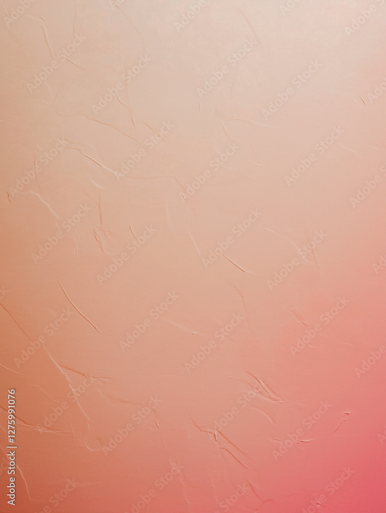 Fototapeta premium A pink wall with a textured surface. The wall is painted in a light pink color and has a slightly rough texture