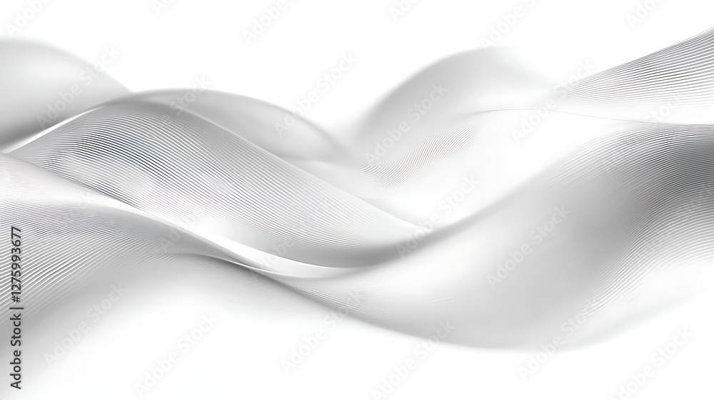 Abstract grey wave, white background Abstract grey wave, white background