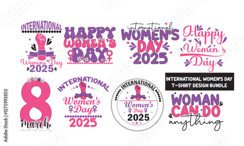 International Women's Day T-Shirt Design Bundle