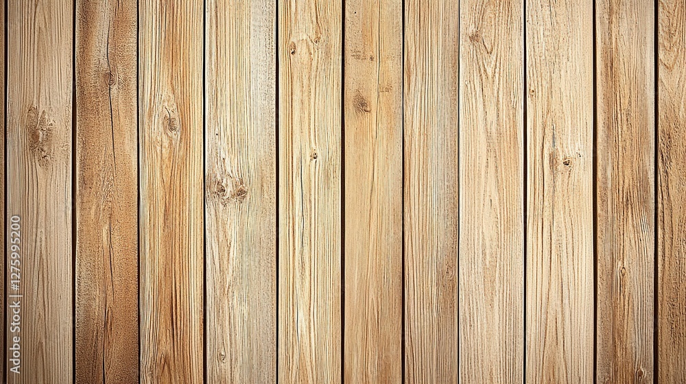 Fototapeta premium Light Brown Wooden Planks Background Texture
