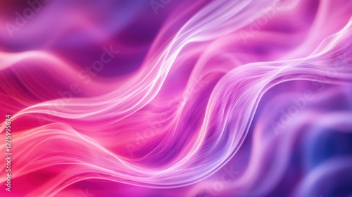 Wallpaper Mural Abstract Pink and Purple Swirls: A Serene Digital Art Torontodigital.ca