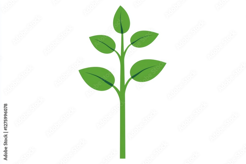 A vibrant green sprout, complete with several leaves, represents the themes of renewal, healthy eating, and the promise of new beginnings in nature and life A vibrant green sprout, complete with several leaves, represents the themes of renewal, healthy eating, and the promise of new beginnings in nature and life
