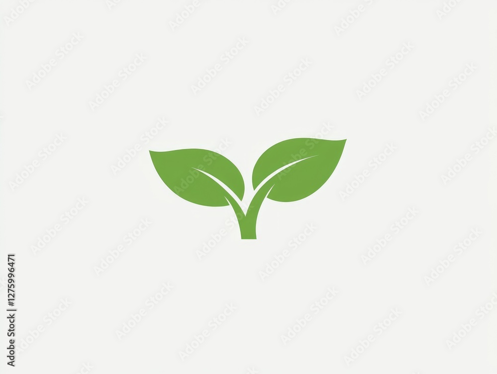 This logo features a vibrant green sprout, symbolizing growth, renewal, and potential. It embodies the concepts of healthy eating and eco-friendliness, marking a fresh start This logo features a vibrant green sprout, symbolizing growth, renewal, and potential. It embodies the concepts of healthy eating and eco-friendliness, marking a fresh start