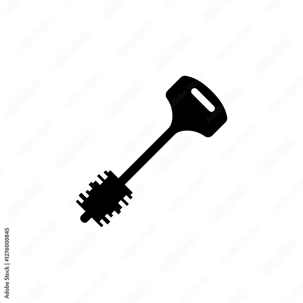 Secure Key Silhouette, Lock or Unlock Device Solid Flat Vector Icon Isolated on White Background.