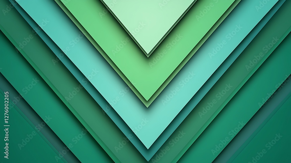 Obraz premium Green abstract chevron design background