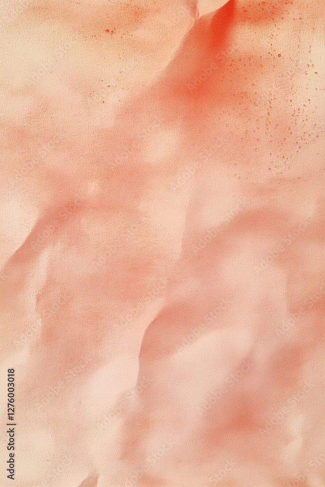 Fototapeta premium Soft Peach and Coral Textured Abstract Background with Subtle Gradients and Folds