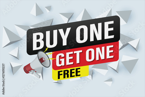 buy one get one free buy now poster banner graphic design icon logo sign symbol social media website coupon

