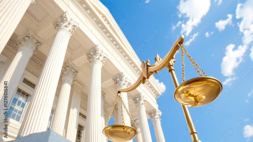 Justice Scales Courthouse Legal System Image Justice Scales Courthouse Legal System Image