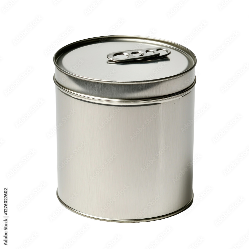 Metallic container with lid, isolated on white background isolated on png transparent background, cut out Metallic container with lid, isolated on white background isolated on png transparent background, cut out