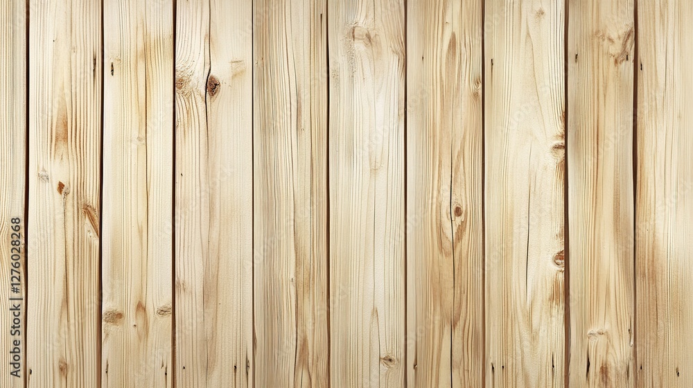 Obraz premium Light Beige Wooden Planks Background Texture