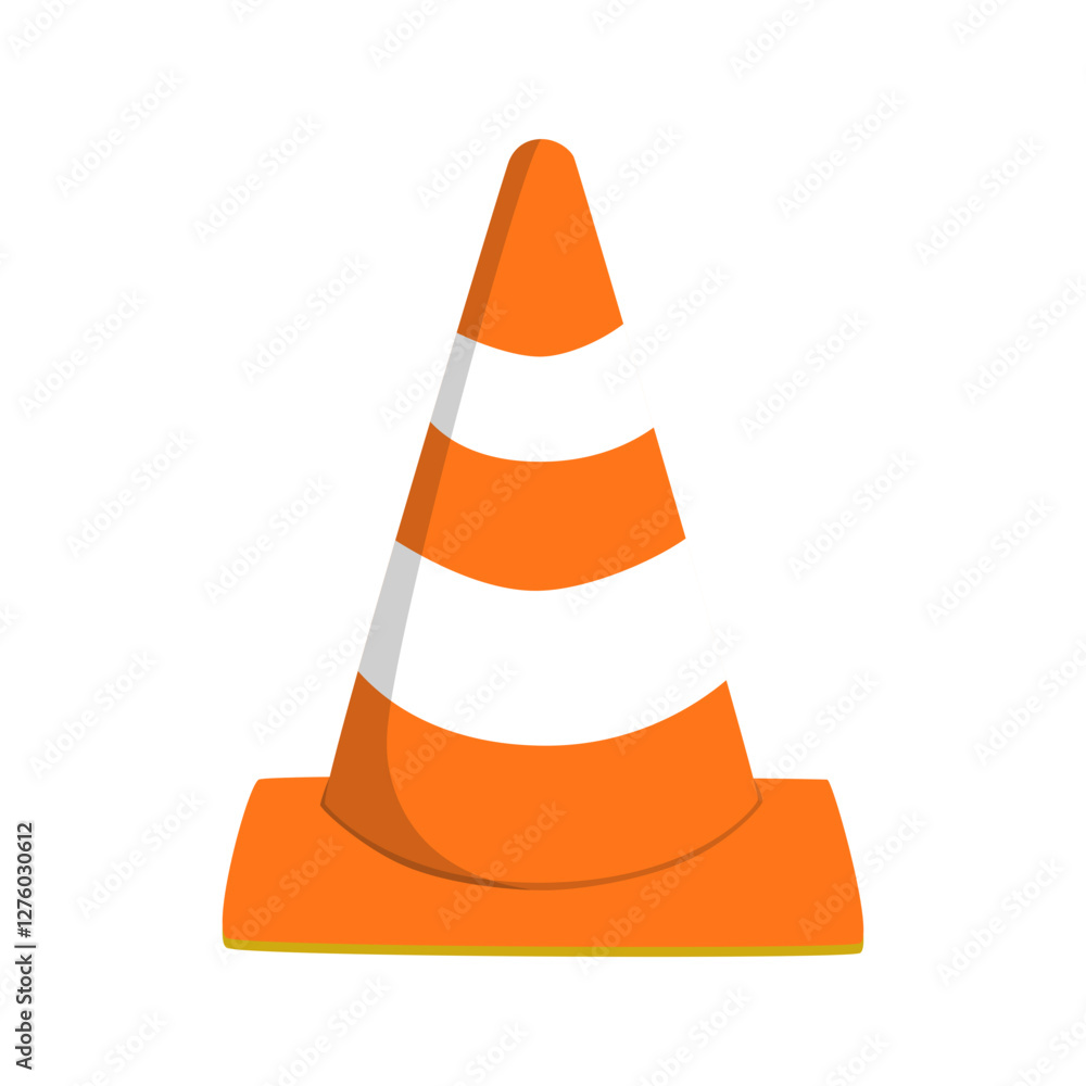 Traffic Cone Construction Tool Illustration Traffic Cone Construction Tool Illustration