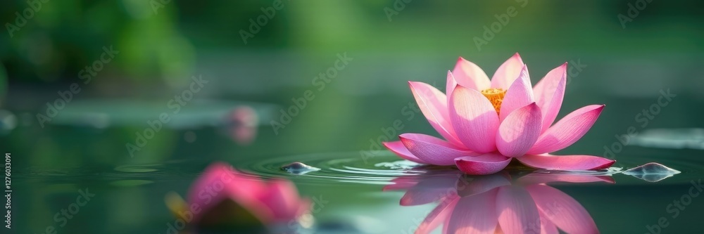 Gentle lapping of water against the shore near a blooming lotus, peaceful, lotus, lapping Gentle lapping of water against the shore near a blooming lotus, peaceful, lotus, lapping