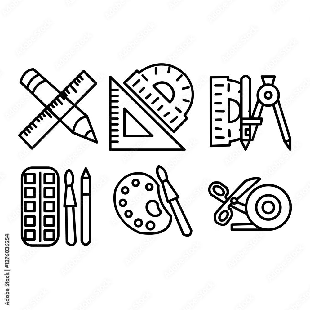 Fototapeta premium Stationery icon