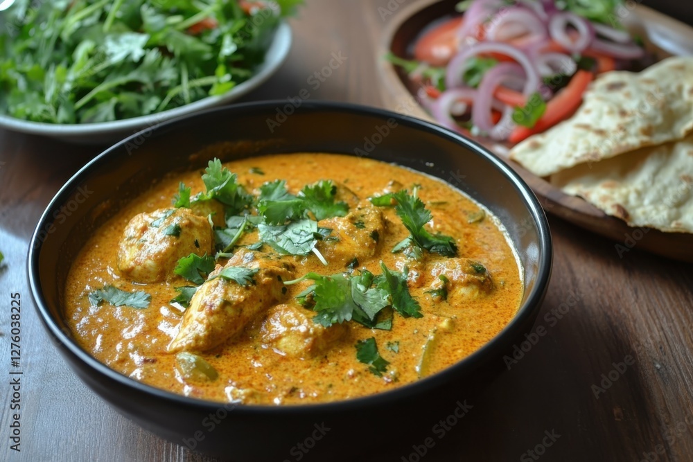 Chicken Korma - Flavorful Meal with Thick Gravy, Ideal for Lunch or Dinner Chicken Korma - Flavorful Meal with Thick Gravy, Ideal for Lunch or Dinner
