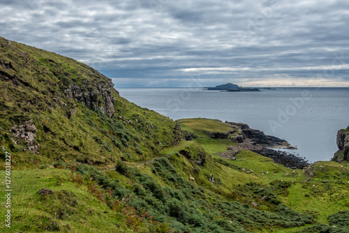 Footpath from Haunn, Treshnish, Isle of Mull, Inner Hebrides, Scotland, United Kingdom photo