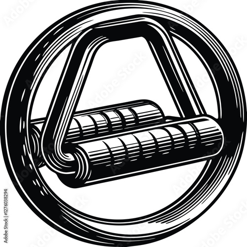 Gym Pull-up Bar silhouette