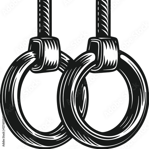 Gymnastics Rings silhouette