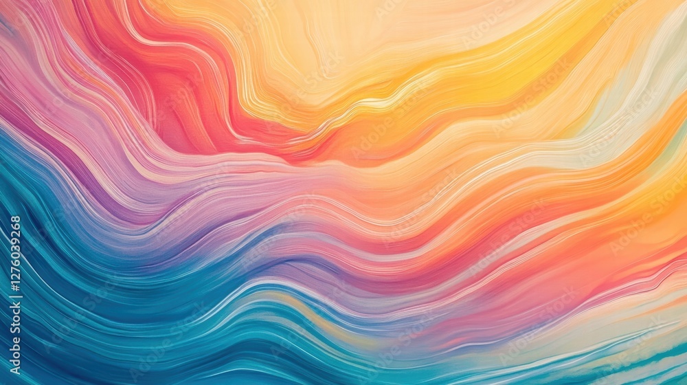 Obraz premium colorful abstract swirls painting