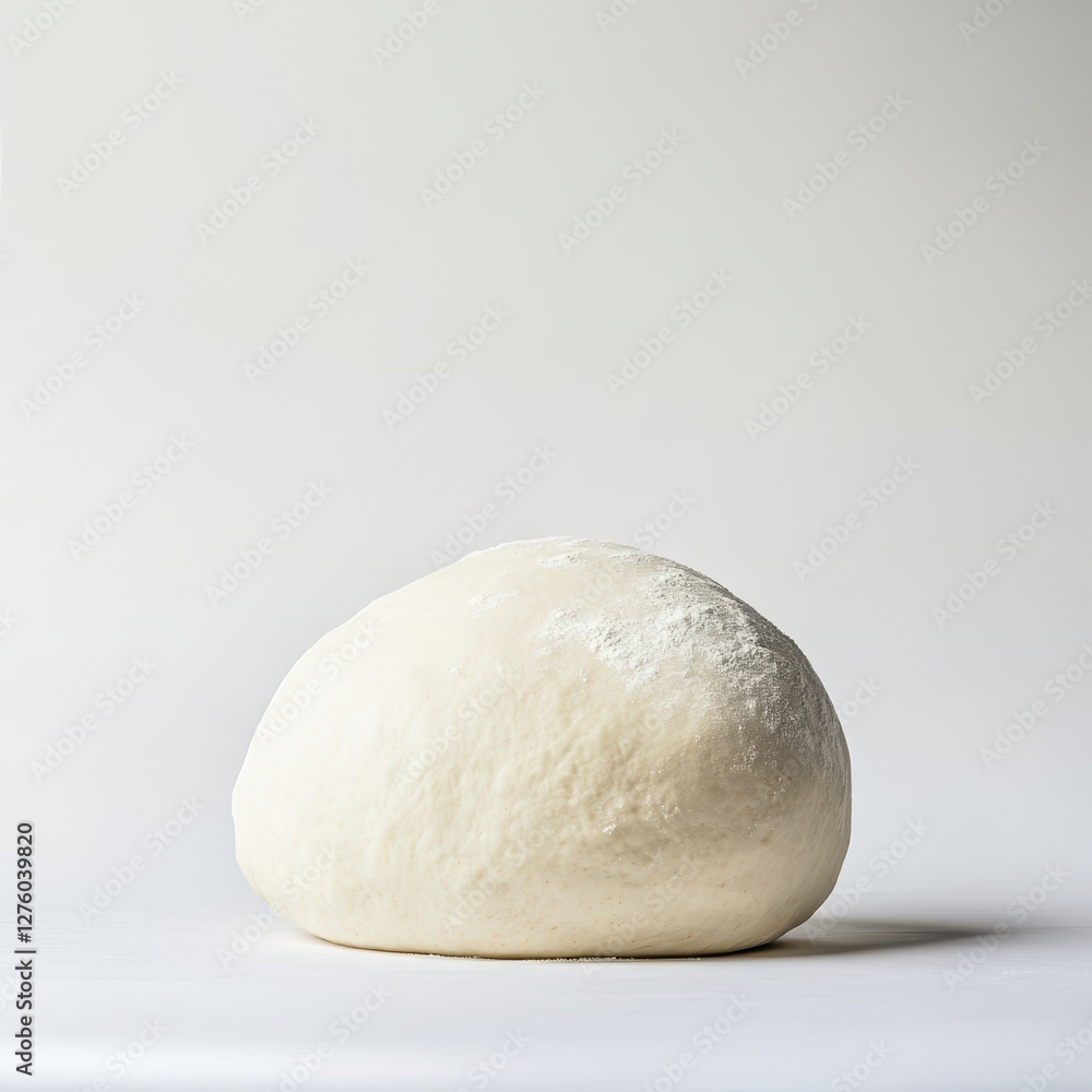 Fresh Dough Ball Ready for Baking. Fresh Dough Ball Ready for Baking.