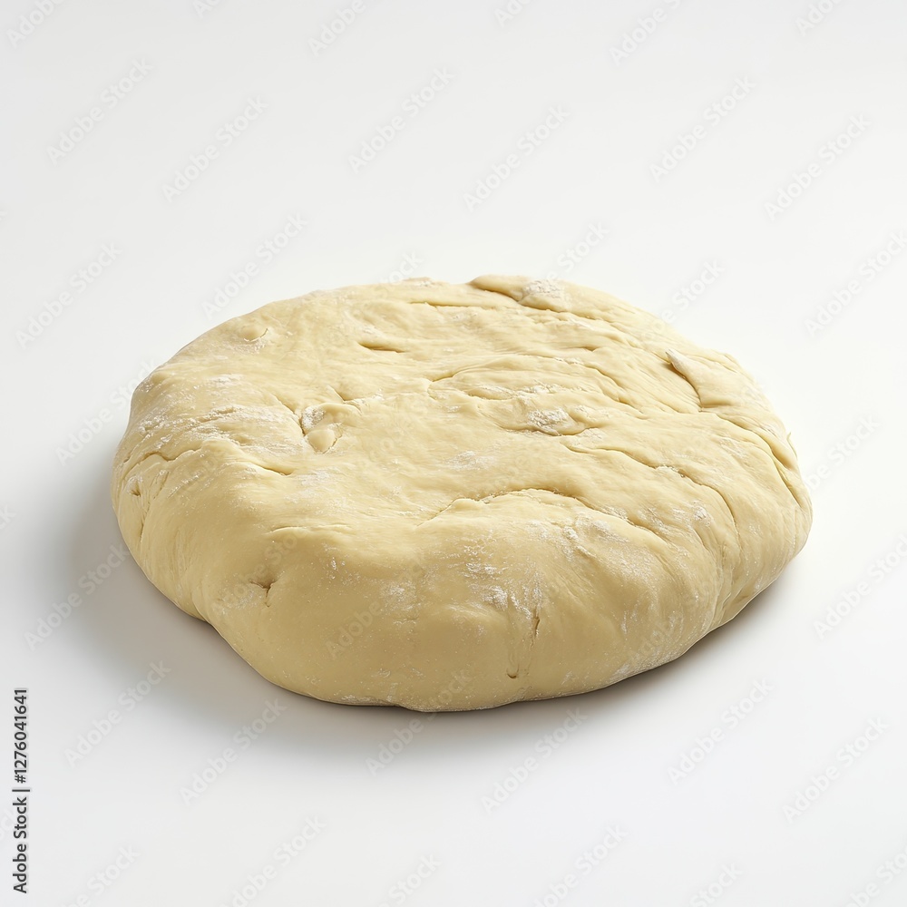Fresh Dough Ready for Baking, Close-up of Unbaked Bread Dough. Fresh Dough Ready for Baking, Close-up of Unbaked Bread Dough.