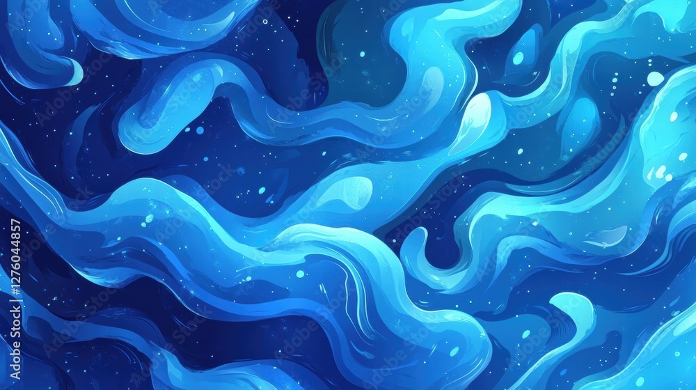 Obraz premium abstract blue swirl background