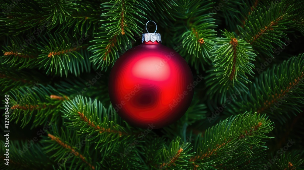 Fototapeta premium pine red ornament background