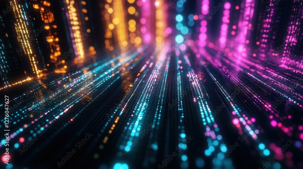abstract data stream futuristic technology background abstract data stream futuristic technology background