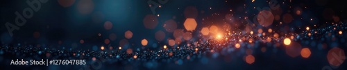 Tiny starlight sparks float freely on a deep black canvas with intricate bokeh details, cosmic rays, bokeh