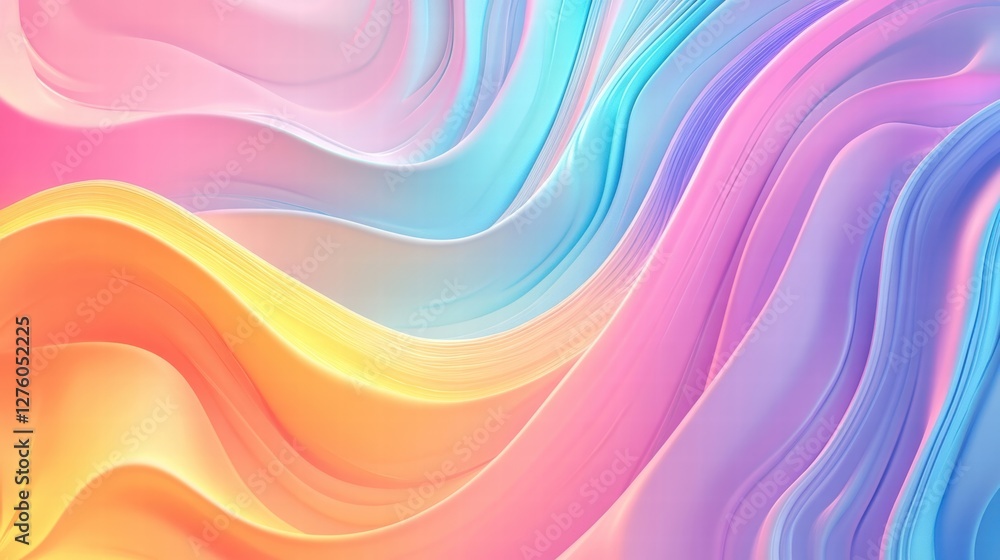 Obraz premium pastel wave abstract background