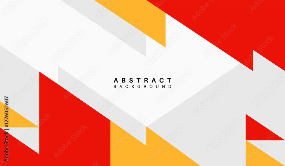 Red and yellow abstract geometric background vector illustration Red and yellow abstract geometric background vector illustration