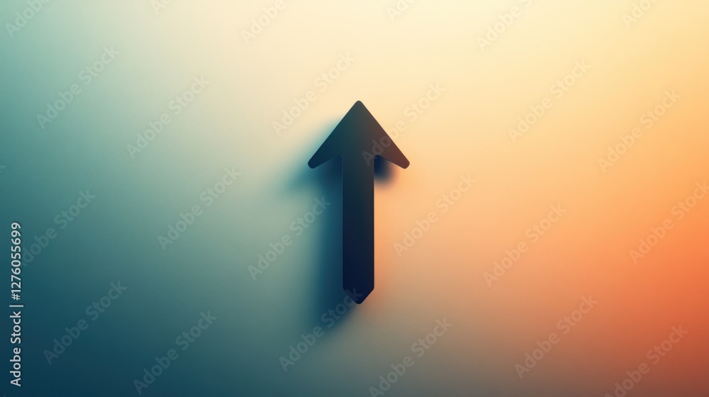 Abstract Upward Arrow: Progress, Growth, and Ambition Abstract Upward Arrow: Progress, Growth, and Ambition