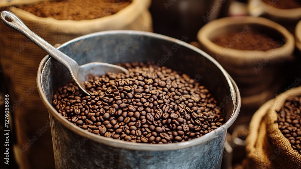 A fair trade coffee producer working with local farmers to ensure ethical sourcing. A fair trade coffee producer working with local farmers to ensure ethical sourcing.