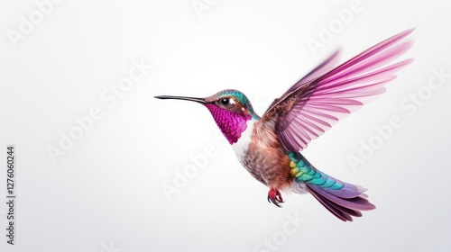 photo hummingbird white background