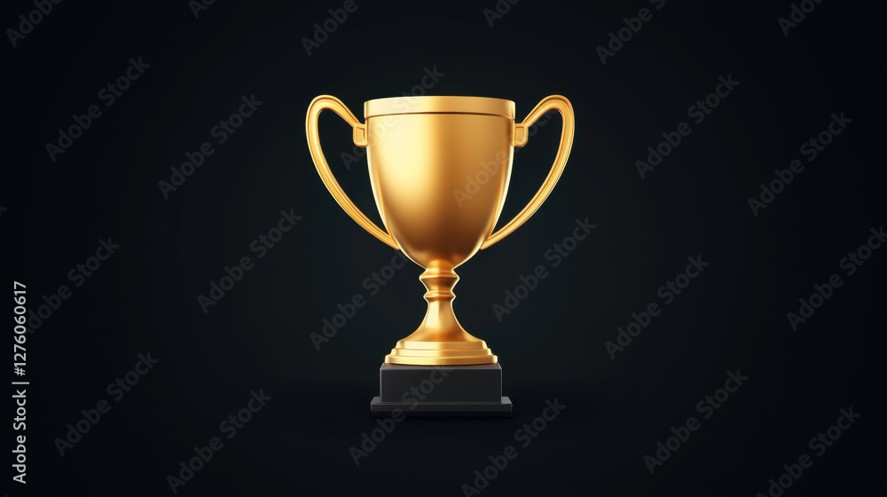 shiny golden trophy on black background symbolizes achievement and victory, perfect for celebrating success and accomplishments shiny golden trophy on black background symbolizes achievement and victory, perfect for celebrating success and accomplishments