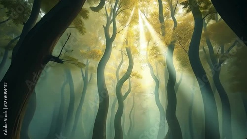 forest with sunlight 