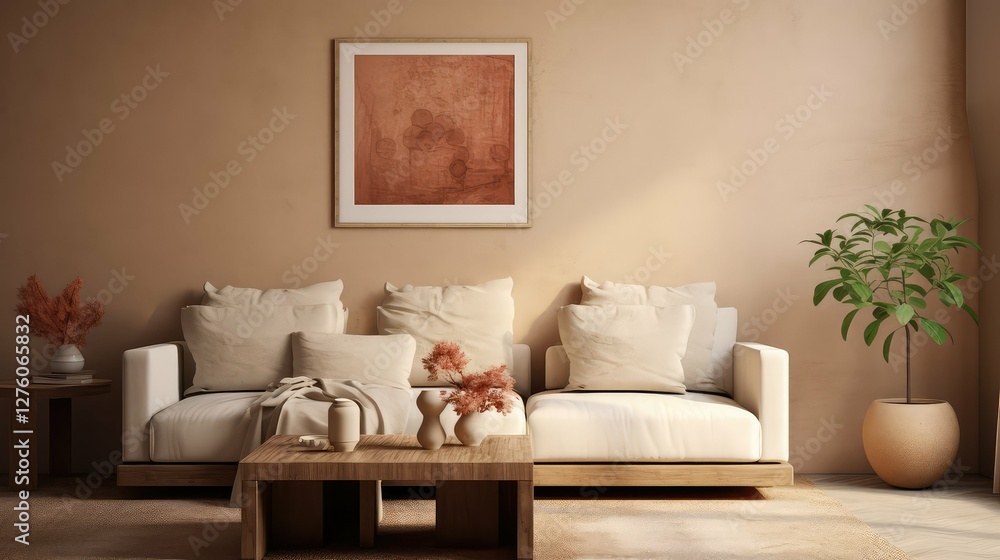 Fototapeta premium finish tan wall