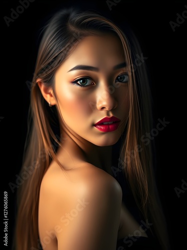 Wallpaper Mural Portrait Of A Beautiful Asian Woman Torontodigital.ca