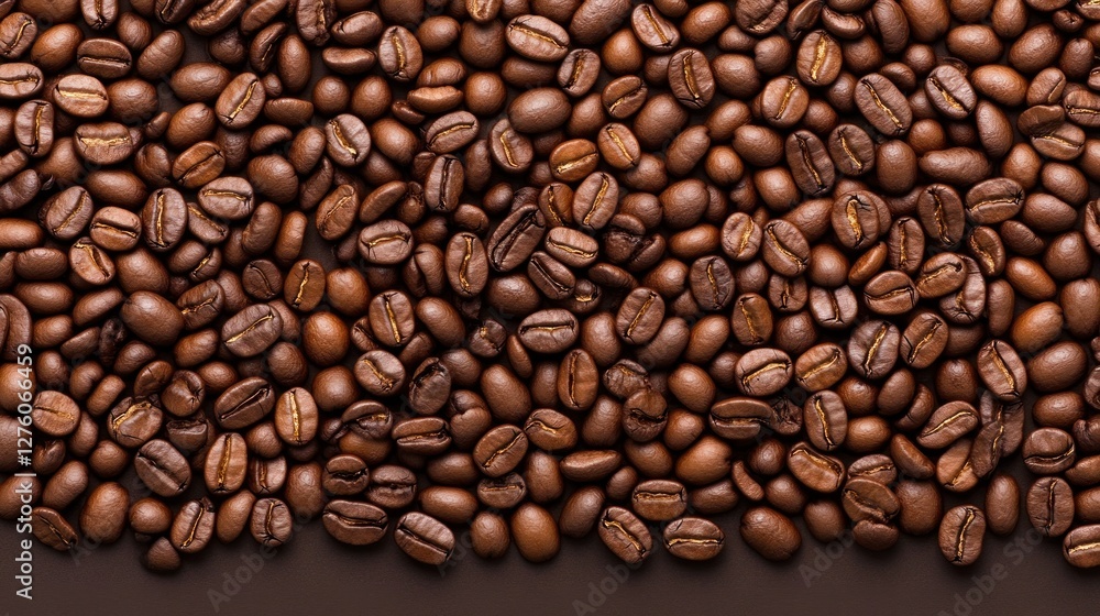 Fototapeta premium Roasted Coffee Beans Background Texture Image