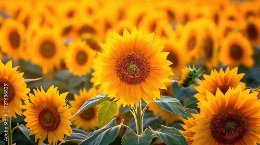 Fototapeta premium flowers red orange yellow