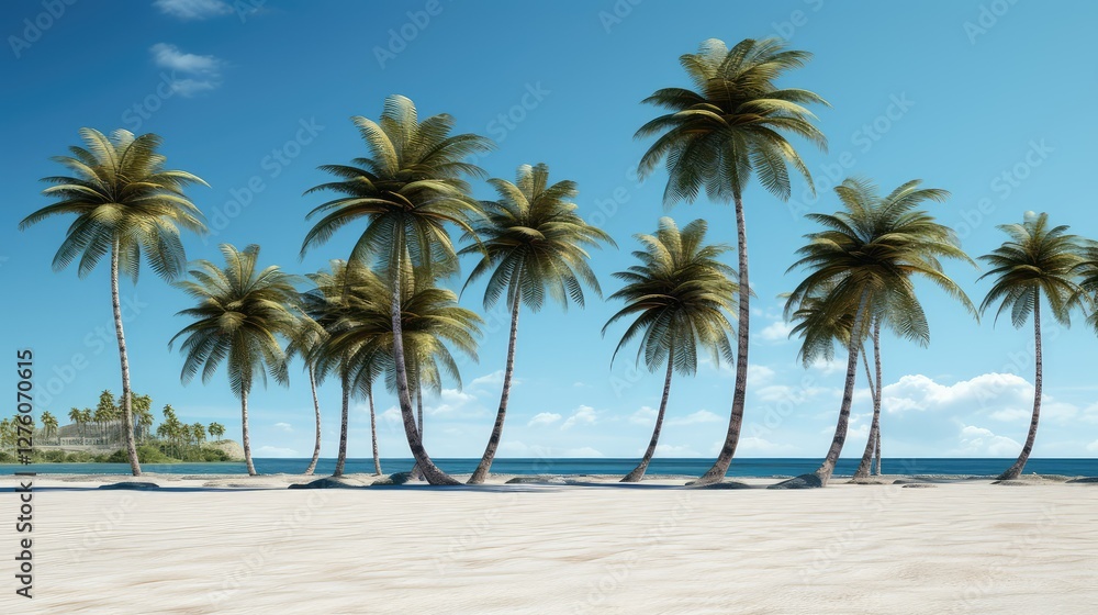 beach short palm tree