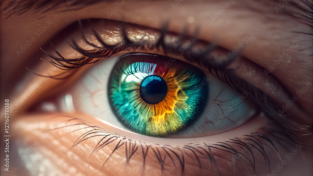 Fototapeta premium close up of a human eye 