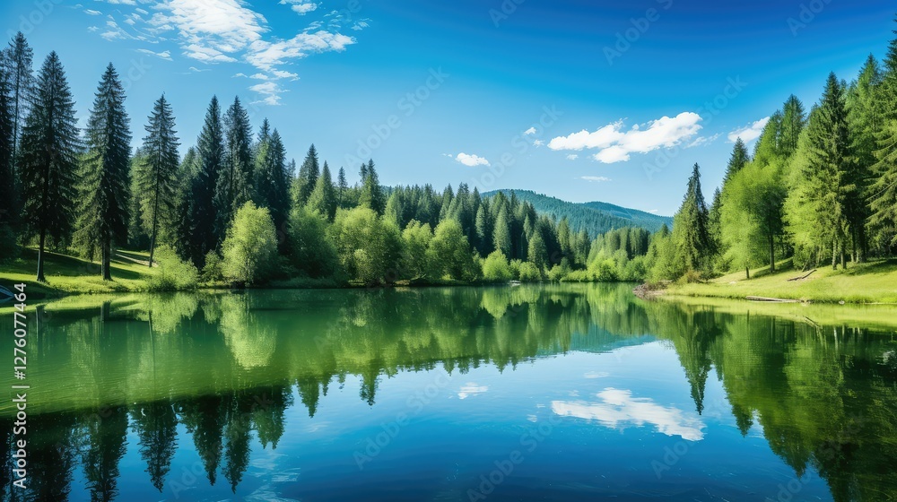 trees water and sky trees water and sky