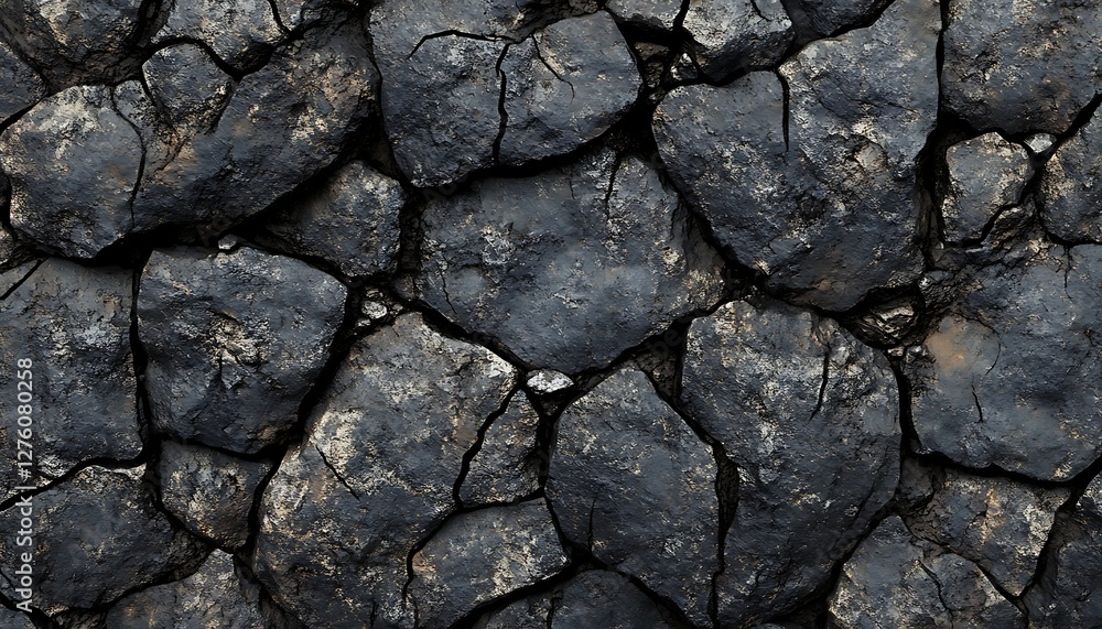 Dark cracked rocks texture background Dark cracked rocks texture background