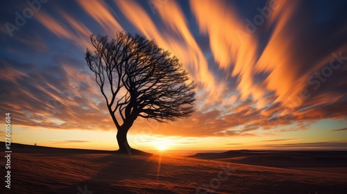 dramatic tree swirl photo