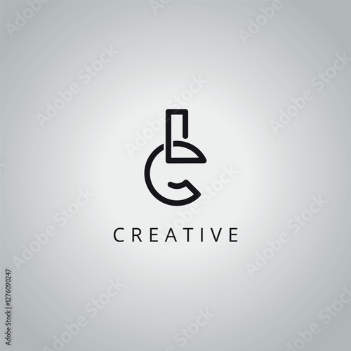 Creative Minimal CL LC Letter Business Logo Design Vector Icon Symbol.