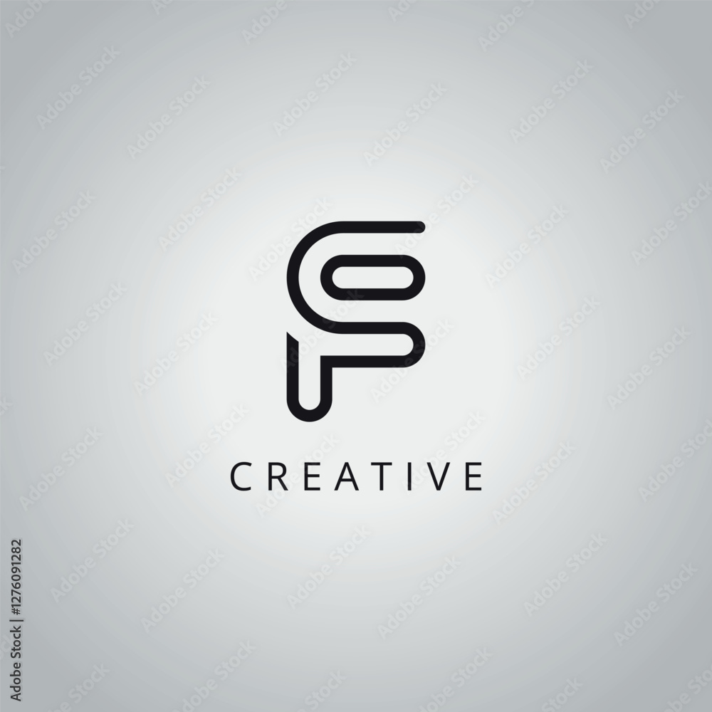 Creative Minimal FC CF Letter Business Logo Design Vector Icon Symbol. Creative Minimal FC CF Letter Business Logo Design Vector Icon Symbol.