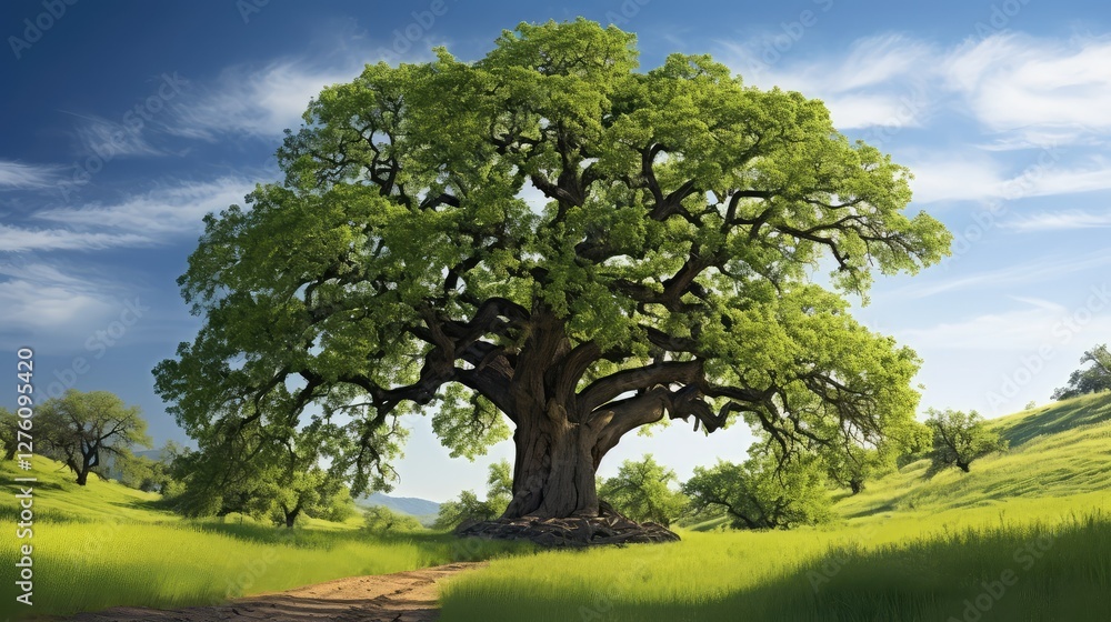 Fototapeta premium green spring tree