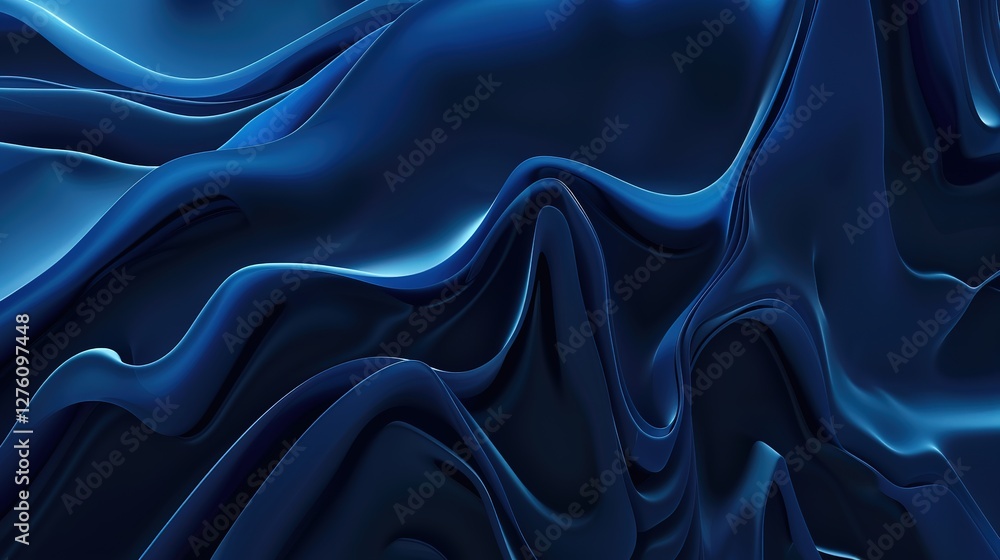 Obraz premium _Dark_blue_abstract_gradient_blue_color_background