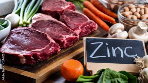 Zinc-Rich Foods for a Healthy Diet – Selective Focus on Natural Sources, Generative AI